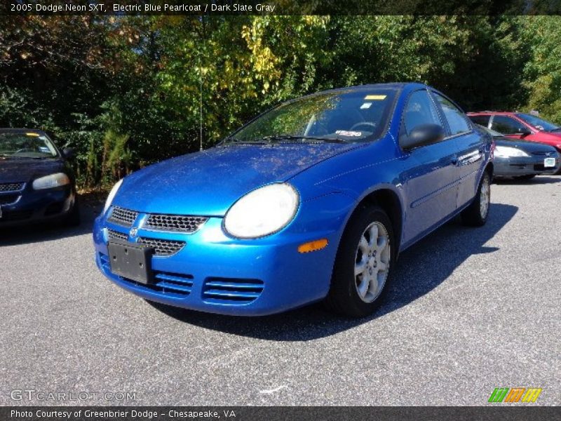 Electric Blue Pearlcoat / Dark Slate Gray 2005 Dodge Neon SXT