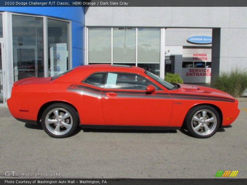 HEMI Orange / Dark Slate Gray 2010 Dodge Challenger R/T Classic