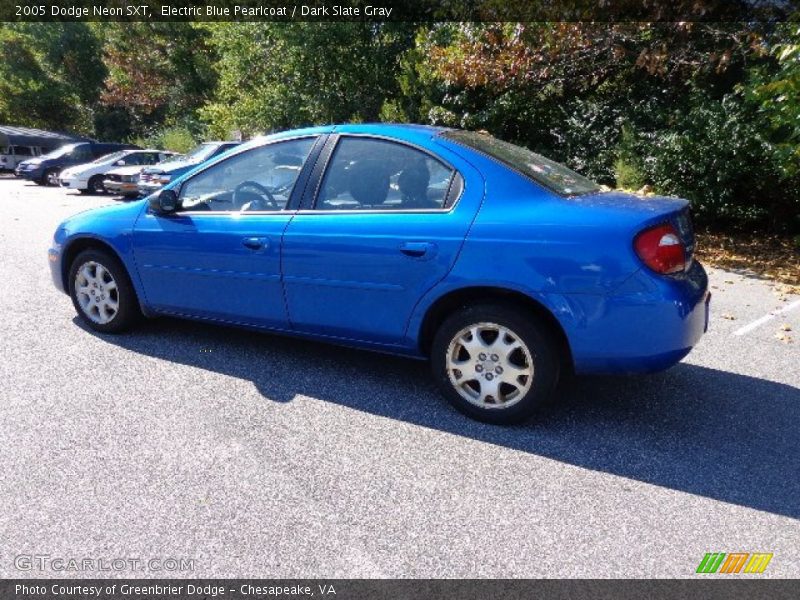 Electric Blue Pearlcoat / Dark Slate Gray 2005 Dodge Neon SXT