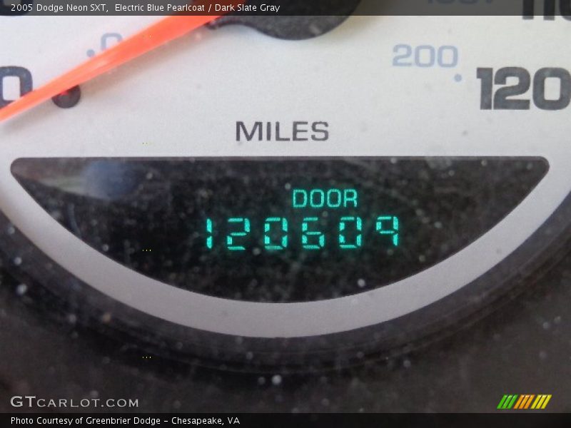 Electric Blue Pearlcoat / Dark Slate Gray 2005 Dodge Neon SXT