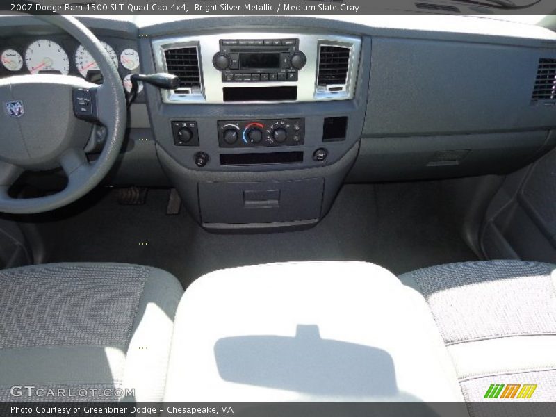 Bright Silver Metallic / Medium Slate Gray 2007 Dodge Ram 1500 SLT Quad Cab 4x4