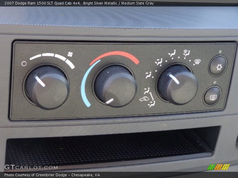 Bright Silver Metallic / Medium Slate Gray 2007 Dodge Ram 1500 SLT Quad Cab 4x4