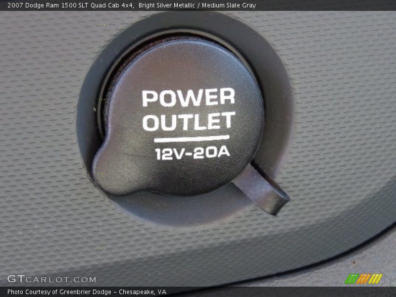 Bright Silver Metallic / Medium Slate Gray 2007 Dodge Ram 1500 SLT Quad Cab 4x4