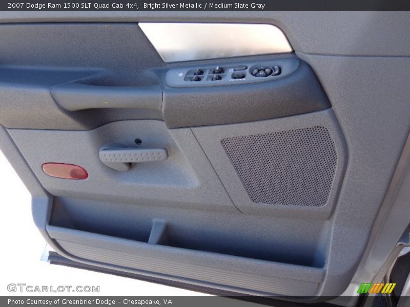 Bright Silver Metallic / Medium Slate Gray 2007 Dodge Ram 1500 SLT Quad Cab 4x4