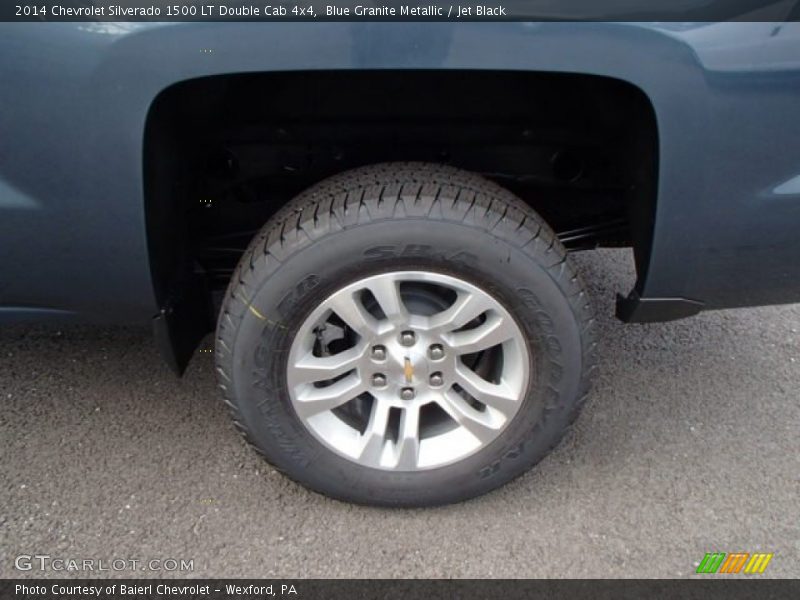 Blue Granite Metallic / Jet Black 2014 Chevrolet Silverado 1500 LT Double Cab 4x4