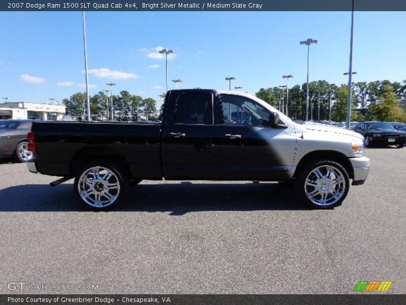 Bright Silver Metallic / Medium Slate Gray 2007 Dodge Ram 1500 SLT Quad Cab 4x4