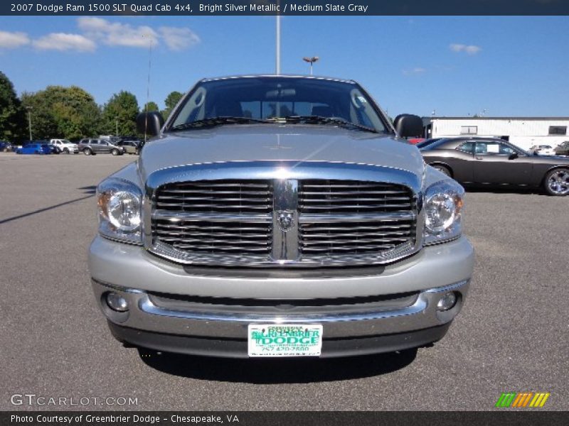 Bright Silver Metallic / Medium Slate Gray 2007 Dodge Ram 1500 SLT Quad Cab 4x4