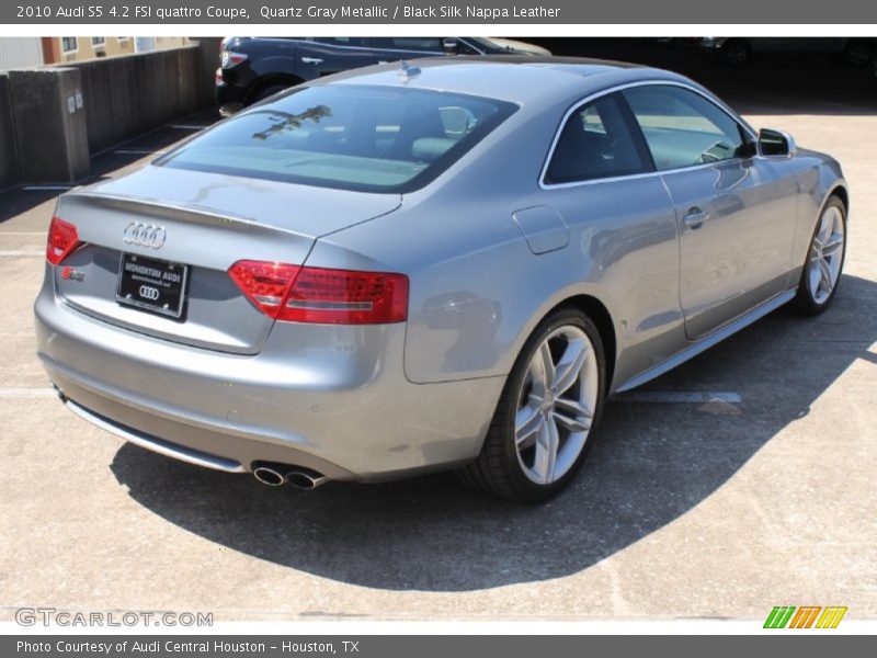 Quartz Gray Metallic / Black Silk Nappa Leather 2010 Audi S5 4.2 FSI quattro Coupe