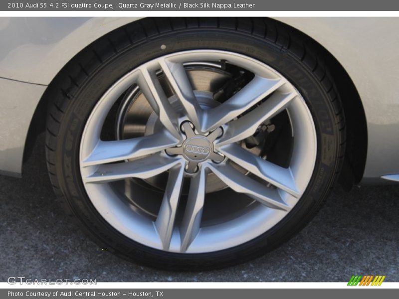 Quartz Gray Metallic / Black Silk Nappa Leather 2010 Audi S5 4.2 FSI quattro Coupe