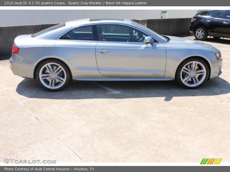 Quartz Gray Metallic / Black Silk Nappa Leather 2010 Audi S5 4.2 FSI quattro Coupe