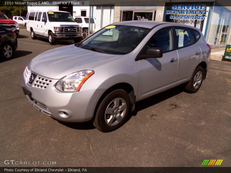 Silver Ice / Black 2010 Nissan Rogue S AWD