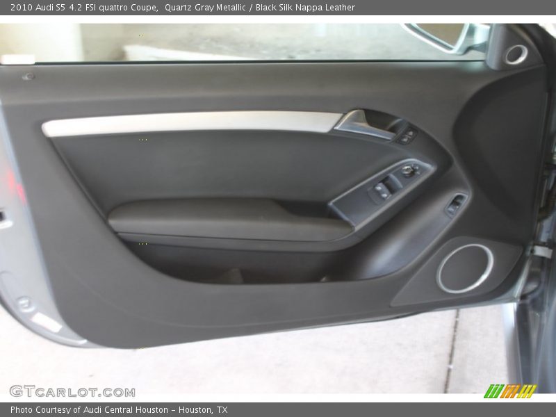 Quartz Gray Metallic / Black Silk Nappa Leather 2010 Audi S5 4.2 FSI quattro Coupe