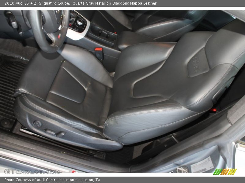 Quartz Gray Metallic / Black Silk Nappa Leather 2010 Audi S5 4.2 FSI quattro Coupe