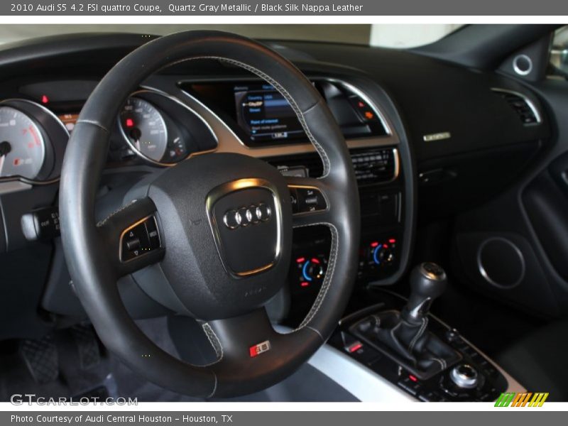 Quartz Gray Metallic / Black Silk Nappa Leather 2010 Audi S5 4.2 FSI quattro Coupe