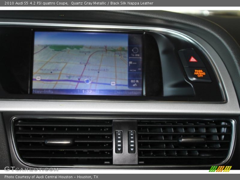 Quartz Gray Metallic / Black Silk Nappa Leather 2010 Audi S5 4.2 FSI quattro Coupe