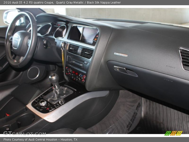 Quartz Gray Metallic / Black Silk Nappa Leather 2010 Audi S5 4.2 FSI quattro Coupe