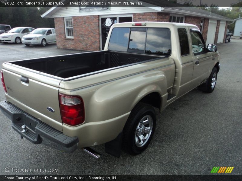 Harvest Gold Metallic / Medium Prairie Tan 2002 Ford Ranger XLT SuperCab