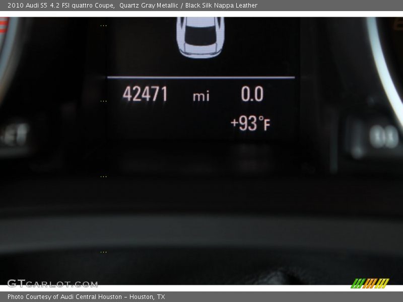 Quartz Gray Metallic / Black Silk Nappa Leather 2010 Audi S5 4.2 FSI quattro Coupe