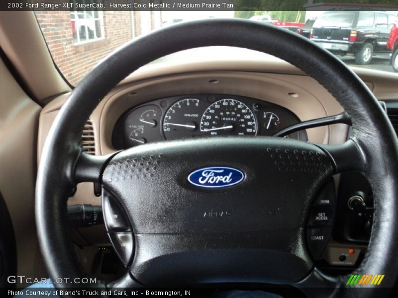 Harvest Gold Metallic / Medium Prairie Tan 2002 Ford Ranger XLT SuperCab