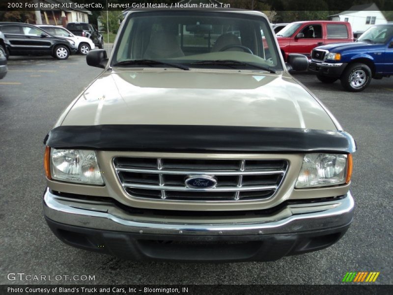 Harvest Gold Metallic / Medium Prairie Tan 2002 Ford Ranger XLT SuperCab