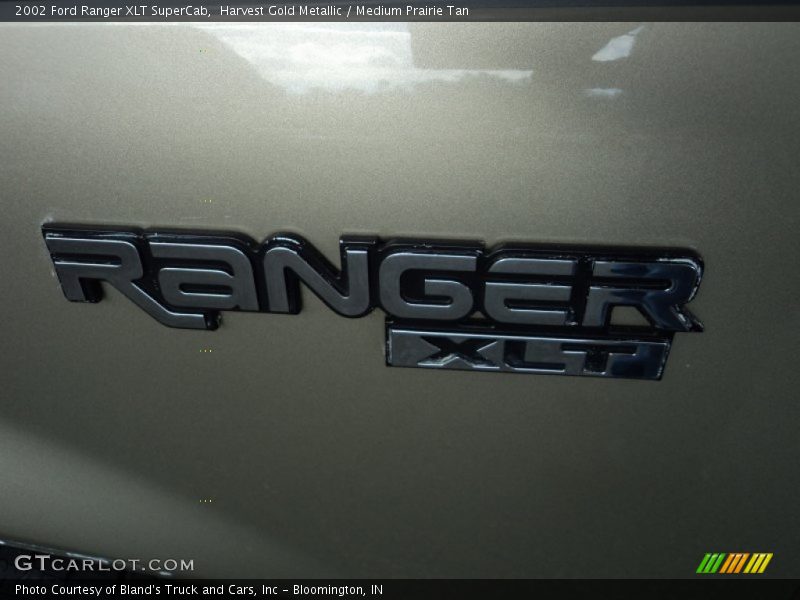 Harvest Gold Metallic / Medium Prairie Tan 2002 Ford Ranger XLT SuperCab
