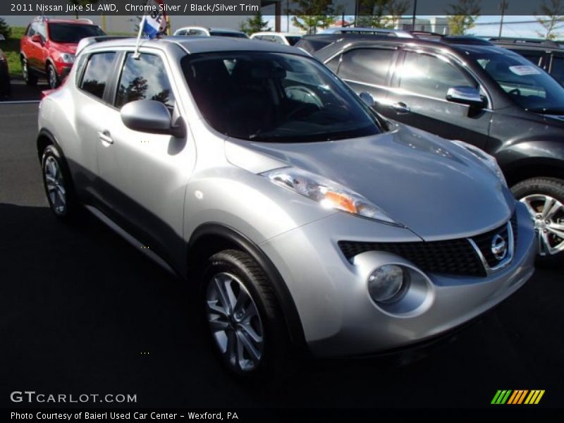 Chrome Silver / Black/Silver Trim 2011 Nissan Juke SL AWD