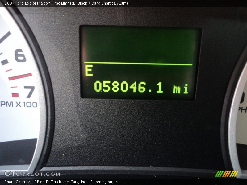 Black / Dark Charcoal/Camel 2007 Ford Explorer Sport Trac Limited