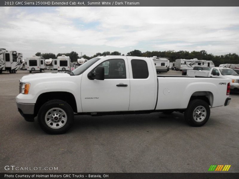 Summit White / Dark Titanium 2013 GMC Sierra 2500HD Extended Cab 4x4