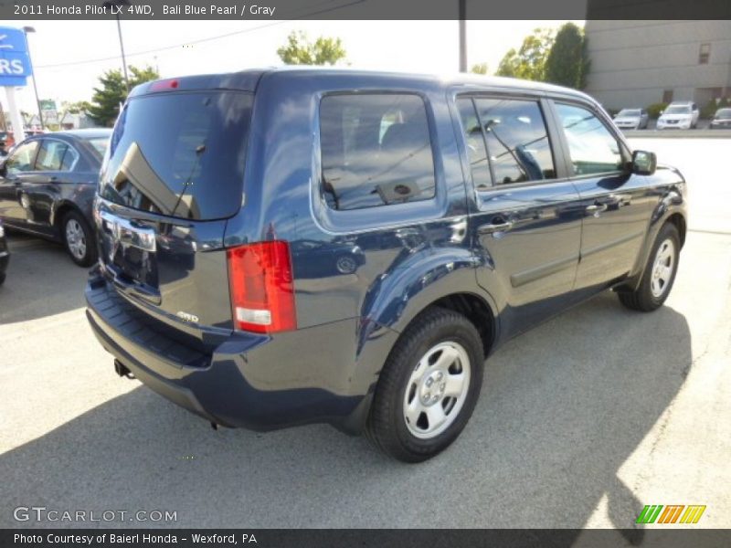 Bali Blue Pearl / Gray 2011 Honda Pilot LX 4WD