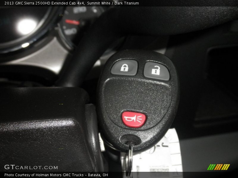 Summit White / Dark Titanium 2013 GMC Sierra 2500HD Extended Cab 4x4