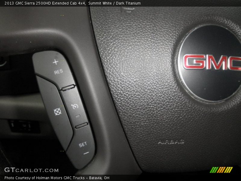 Summit White / Dark Titanium 2013 GMC Sierra 2500HD Extended Cab 4x4