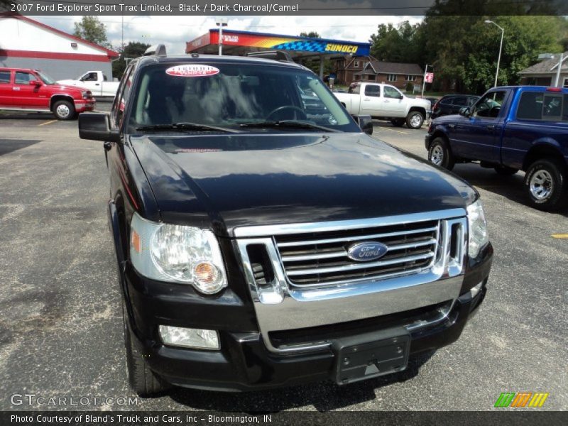 Black / Dark Charcoal/Camel 2007 Ford Explorer Sport Trac Limited