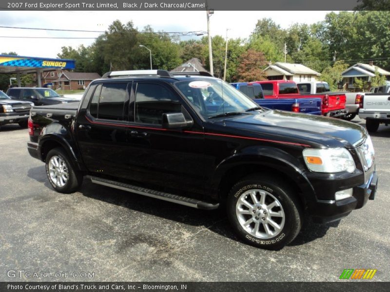 Black / Dark Charcoal/Camel 2007 Ford Explorer Sport Trac Limited