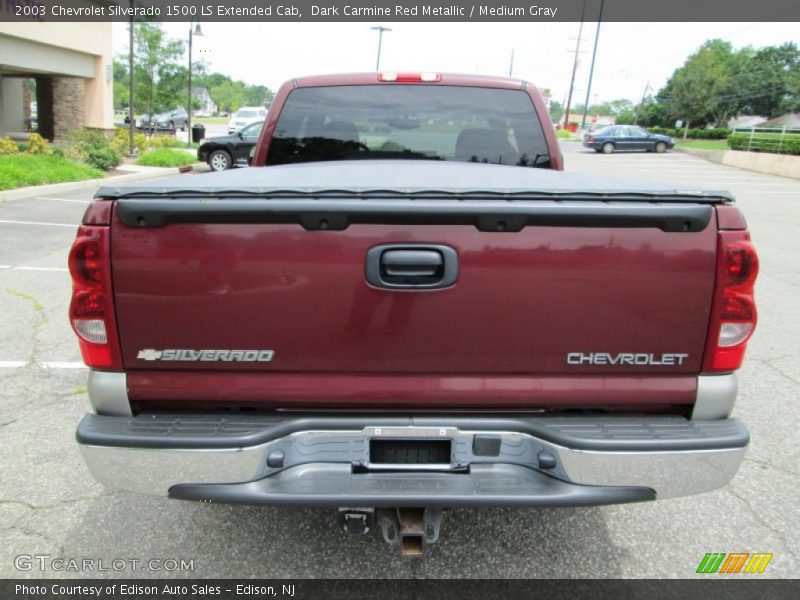 Dark Carmine Red Metallic / Medium Gray 2003 Chevrolet Silverado 1500 LS Extended Cab