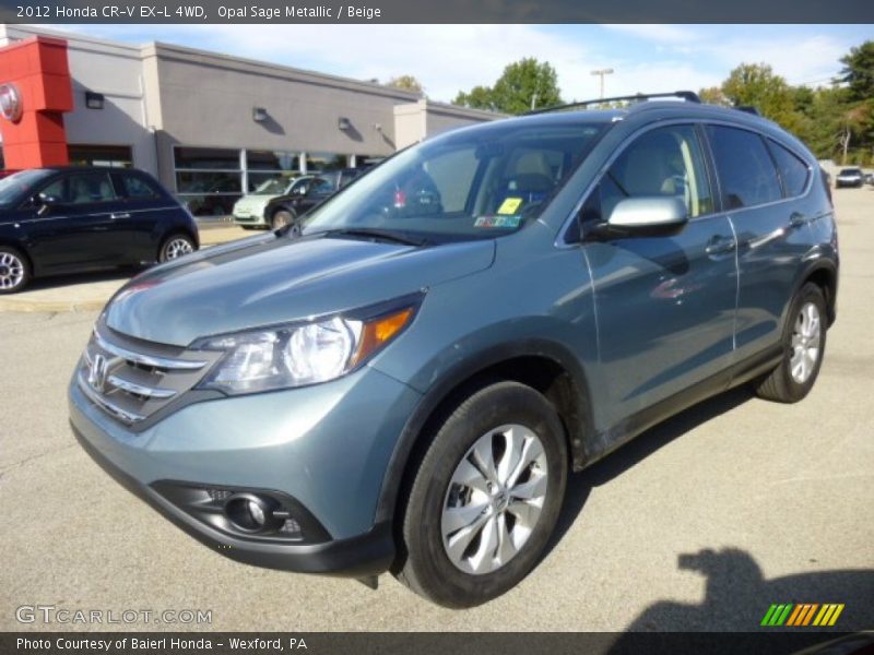 Opal Sage Metallic / Beige 2012 Honda CR-V EX-L 4WD