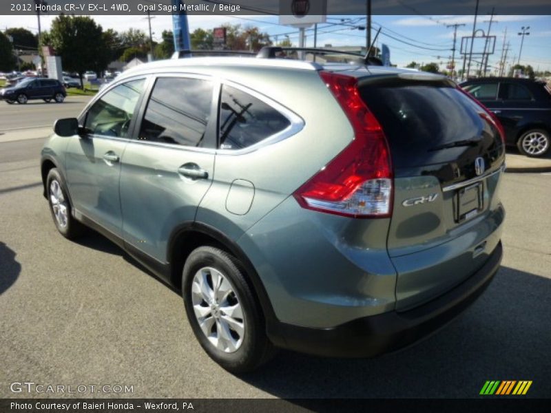 Opal Sage Metallic / Beige 2012 Honda CR-V EX-L 4WD