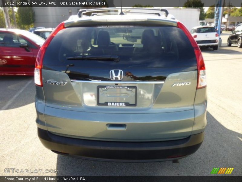 Opal Sage Metallic / Beige 2012 Honda CR-V EX-L 4WD