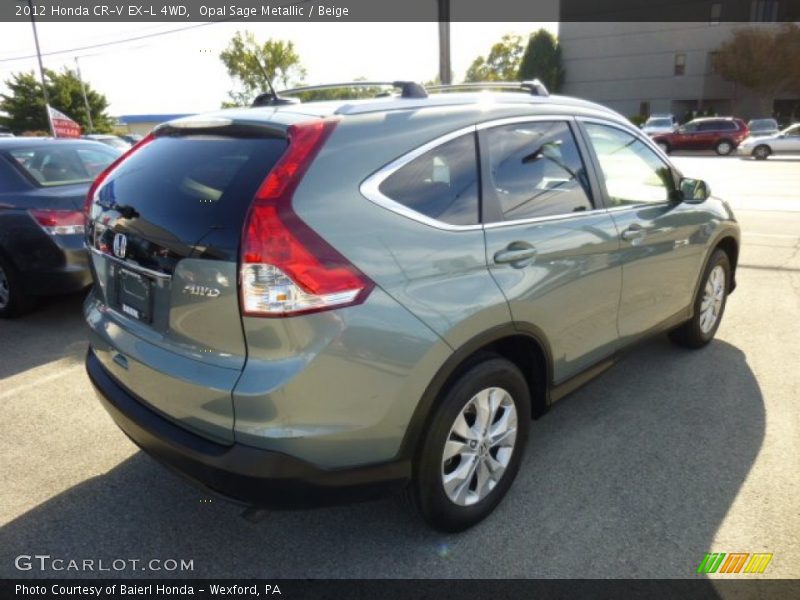 Opal Sage Metallic / Beige 2012 Honda CR-V EX-L 4WD