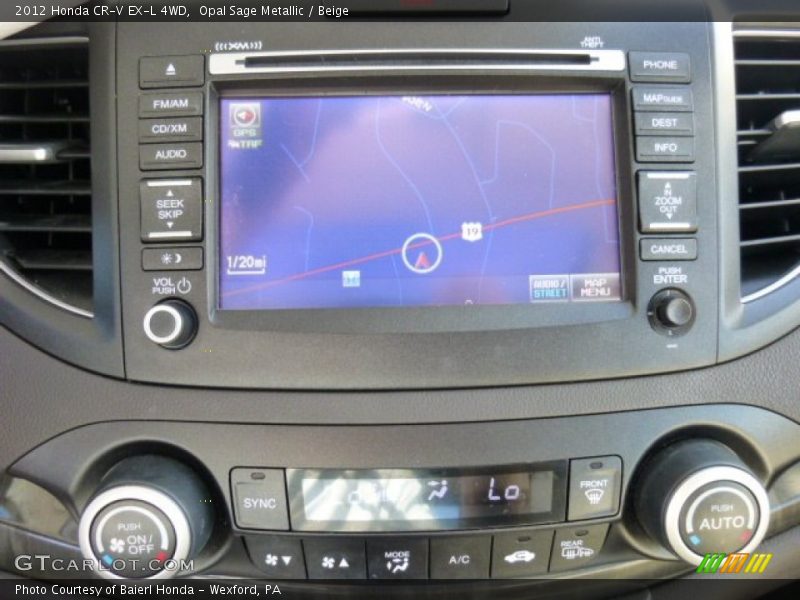 Opal Sage Metallic / Beige 2012 Honda CR-V EX-L 4WD