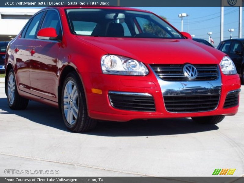 Salsa Red / Titan Black 2010 Volkswagen Jetta TDI Sedan