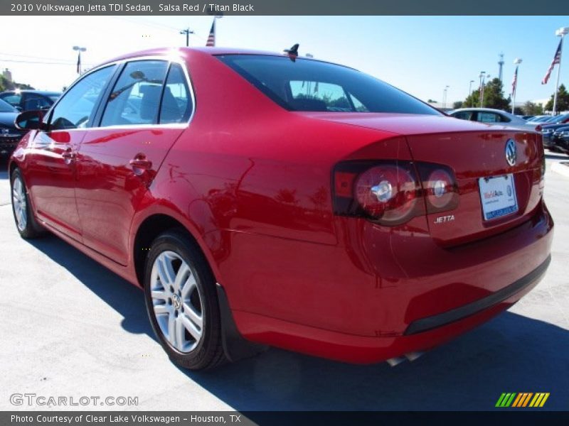 Salsa Red / Titan Black 2010 Volkswagen Jetta TDI Sedan