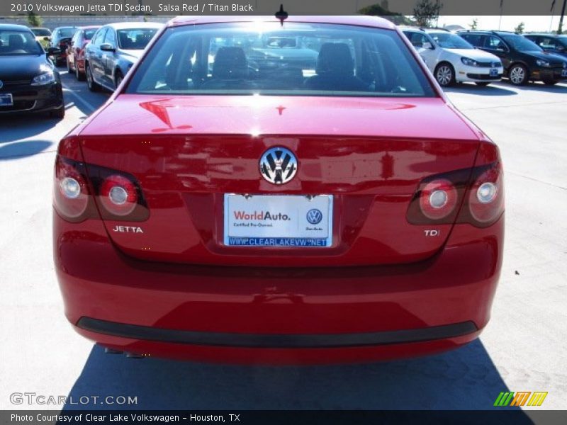 Salsa Red / Titan Black 2010 Volkswagen Jetta TDI Sedan