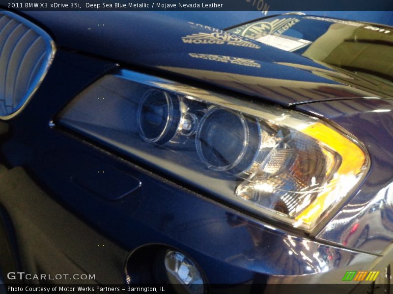 Deep Sea Blue Metallic / Mojave Nevada Leather 2011 BMW X3 xDrive 35i