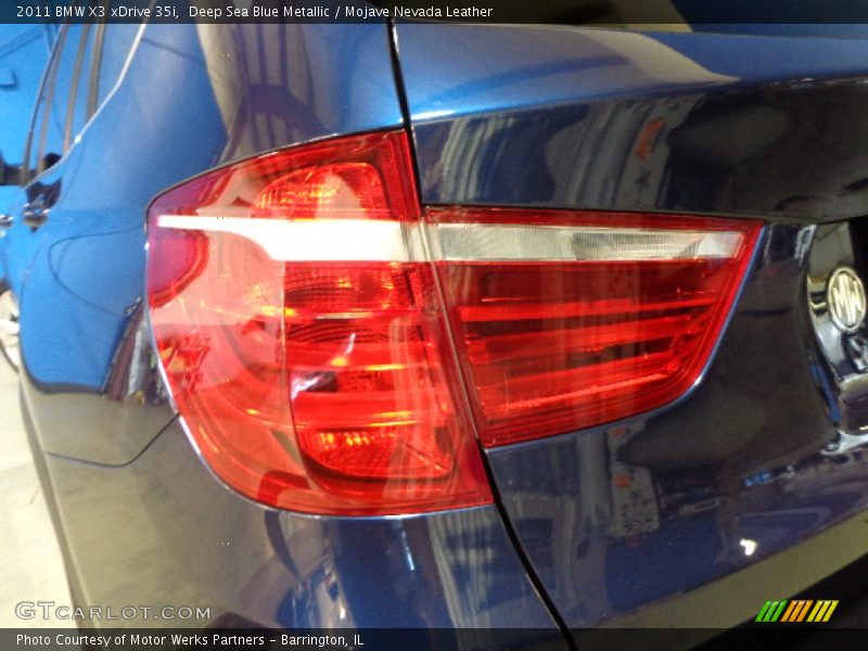 Deep Sea Blue Metallic / Mojave Nevada Leather 2011 BMW X3 xDrive 35i