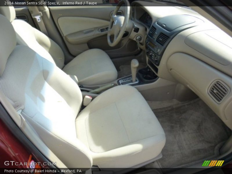 Inferno Red / Taupe 2004 Nissan Sentra SE-R Spec V