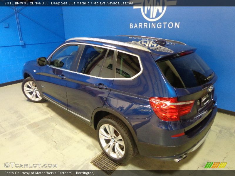 Deep Sea Blue Metallic / Mojave Nevada Leather 2011 BMW X3 xDrive 35i