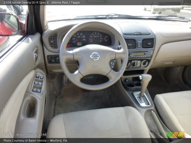 Inferno Red / Taupe 2004 Nissan Sentra SE-R Spec V