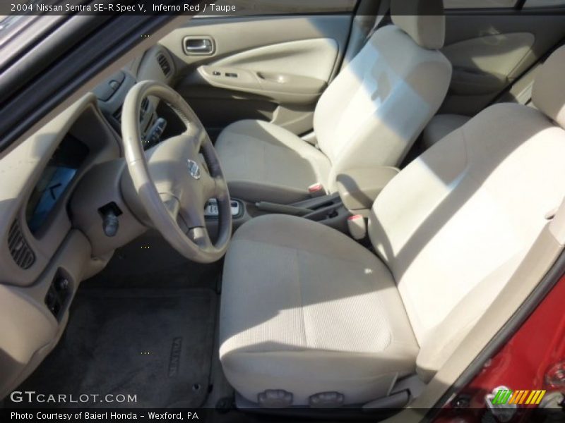 Inferno Red / Taupe 2004 Nissan Sentra SE-R Spec V