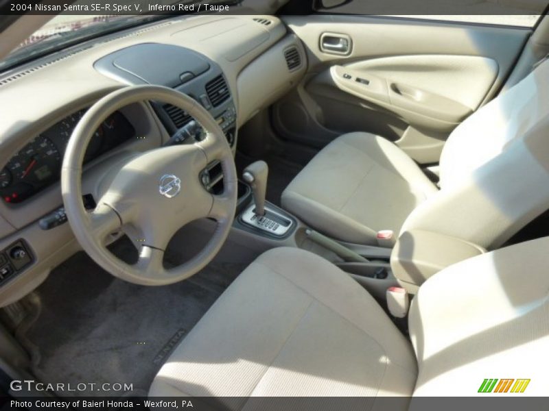 Inferno Red / Taupe 2004 Nissan Sentra SE-R Spec V