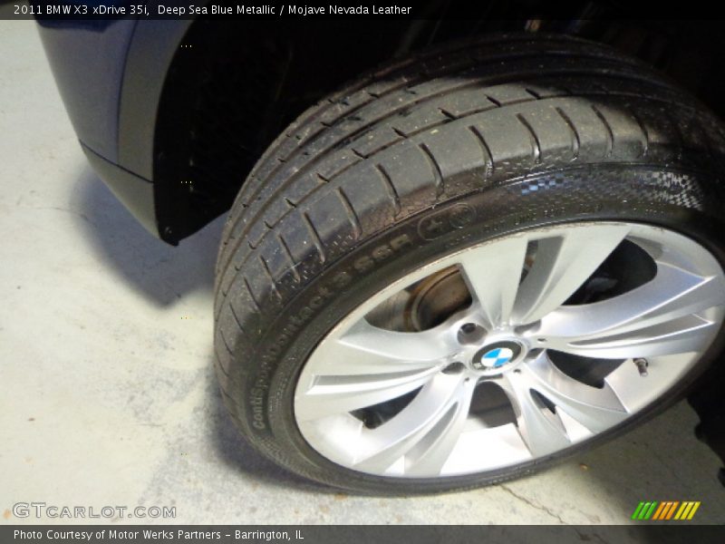 Deep Sea Blue Metallic / Mojave Nevada Leather 2011 BMW X3 xDrive 35i